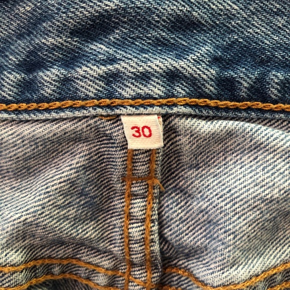 Levi’s Blue Ripped Denim Skirt - Picture 3 of 3